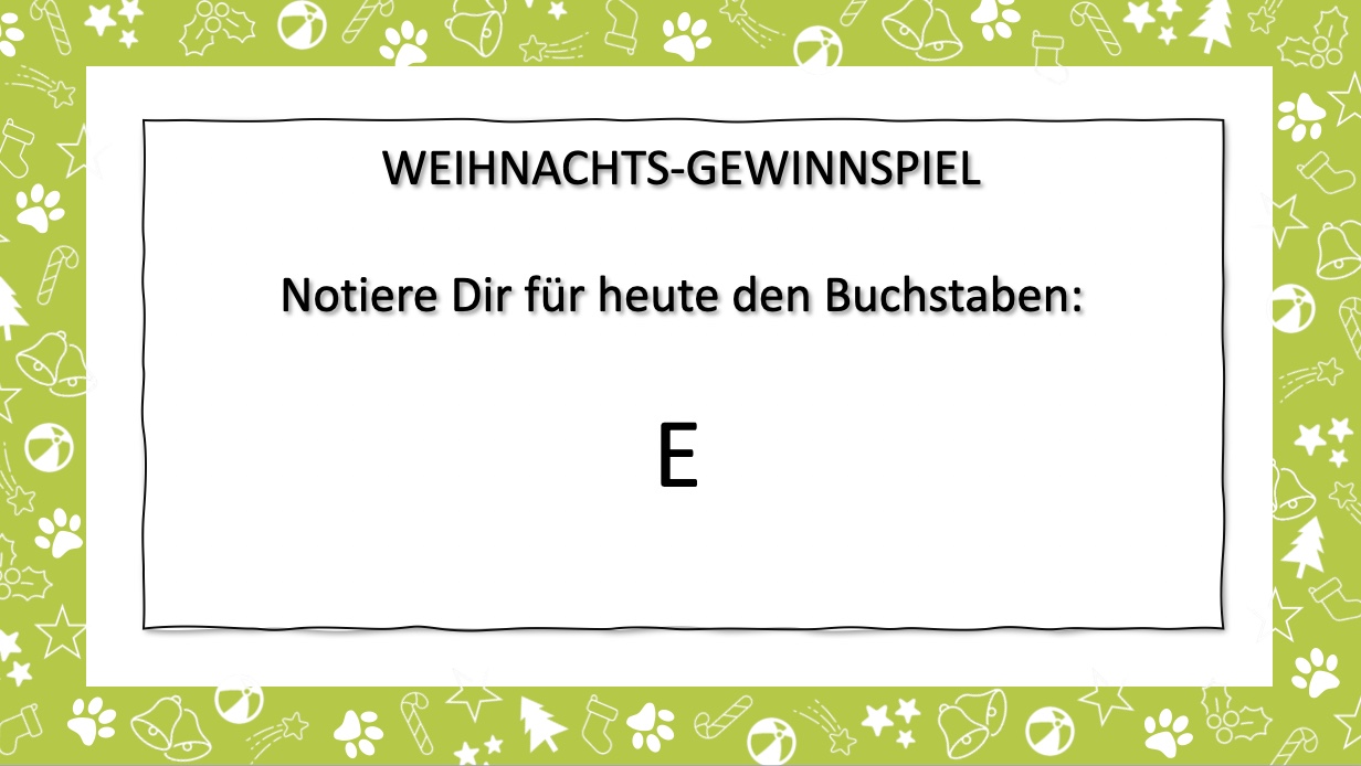 Buchstabe E - gruen