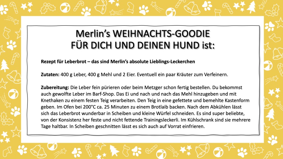 Treibball_Adventkalender_Anja und Merlin Leberbrot