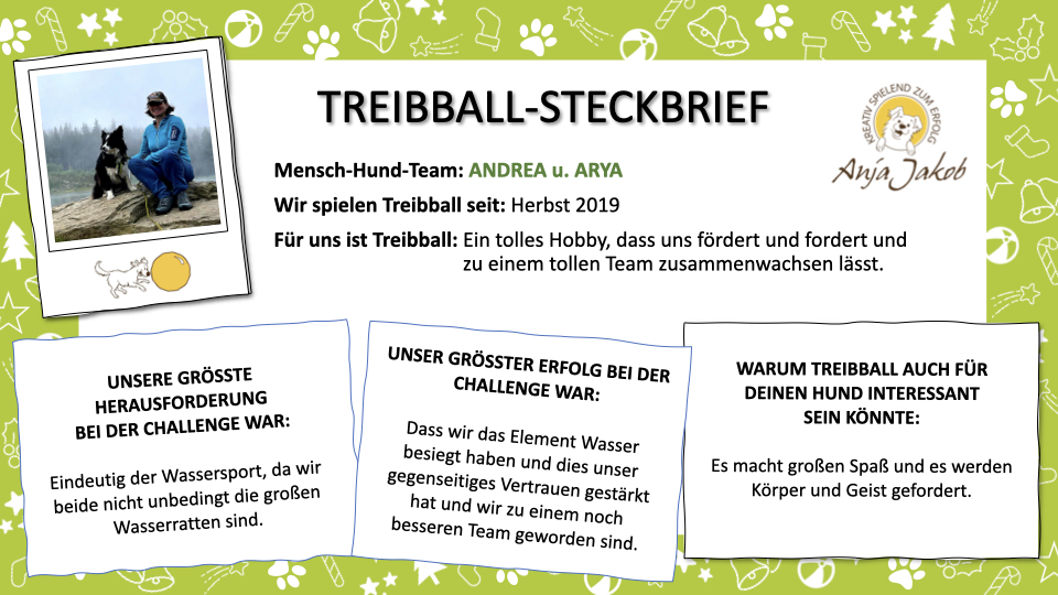 Treibball_Steckbrief_Andrea_Arya gruen