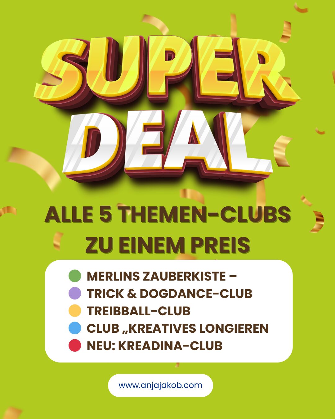 Alle 5 Clubs im Superdeal